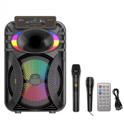 Портативна акумуляторна Bluetooth колонка Sing-E ZQS10101, 20 Вт, 1х10", висота 45 см, з 2 мікрофонами