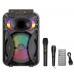 Портативна акумуляторна Bluetooth колонка Sing-E ZQS10101, 20 Вт, 1х10", висота 45 см, з 2 мікрофонами