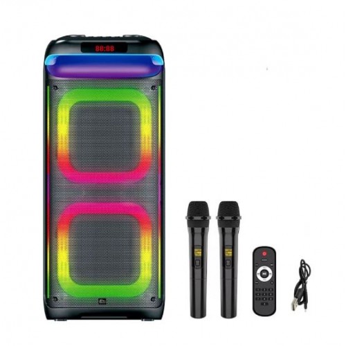Портативна акумуляторна Bluetooth колонка Sing-E ZQS10220, 100 Вт, 2×10", висота 84 см, з 2 мікрофонами