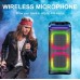Портативна акумуляторна Bluetooth колонка Sing-E ZQS10220, 100 Вт, 2×10", висота 84 см, з 2 мікрофонами