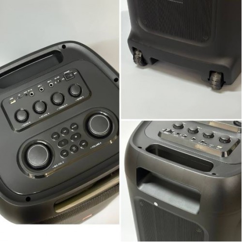 Портативна акумуляторна Bluetooth колонка Sing-E ZQS12212, 160 Вт, 2×12", висота 95 см, з 2 мікрофонами
