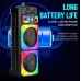 Портативна акумуляторна Bluetooth колонка Sing-E ZQS12213, 80 Вт, 2×12", висота 94 см, з мікрофоном