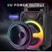 Портативна акумуляторна Bluetooth колонка Sing-E ZQS1366 Mini, 8 Вт, 1×3", висота 16 см, з мікрофоном