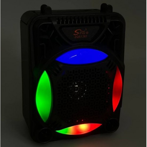 Портативна акумуляторна Bluetooth колонка Sing-E ZQS1367 Mini, 8 Вт, 1×3", висота 17 см, з мікрофоном