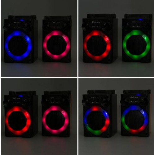 Портативна акумуляторна Bluetooth колонка Sing-E ZQS1368 Mini, 8 Вт, 1×3", висота 19 см, з мікрофоном