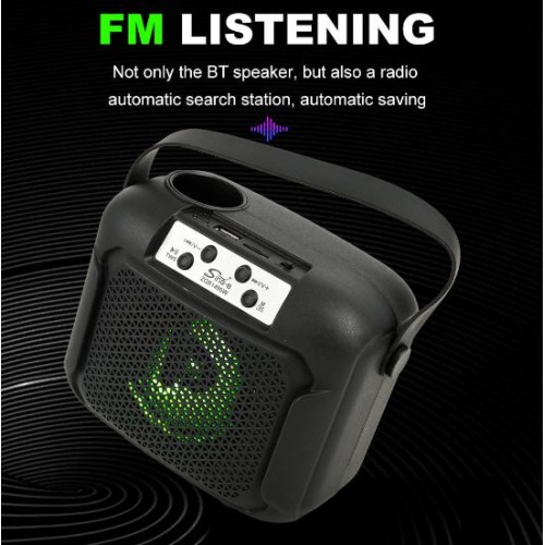 Портативна акумуляторна Bluetooth колонка Sing-E ZQS1490W, 10 Вт, 1×4", висота 19 см, з мікрофоном
