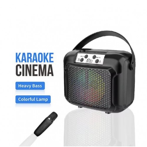 Портативна акумуляторна Bluetooth колонка Sing-E ZQS1490W, 10 Вт, 1×4", висота 19 см, з мікрофоном