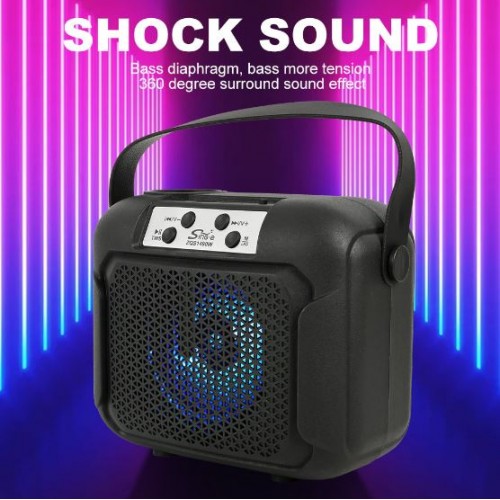 Портативна акумуляторна Bluetooth колонка Sing-E ZQS1490W, 10 Вт, 1×4", висота 19 см, з мікрофоном