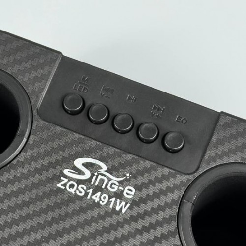 Портативна акумуляторна Bluetooth колонка Sing-E ZQS1491W Mini, 10 Вт, 1×4", висота 24 см, з 2 мікрофонами