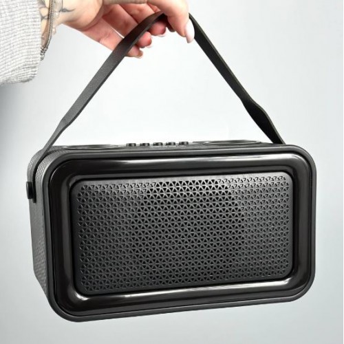 Портативна акумуляторна Bluetooth колонка Sing-E ZQS1491W Mini, 10 Вт, 1×4", висота 24 см, з 2 мікрофонами