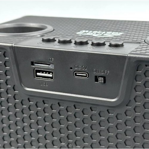 Портативна акумуляторна Bluetooth колонка Sing-E ZQS1491W Mini, 10 Вт, 1×4", висота 24 см, з 2 мікрофонами