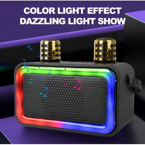 Портативна акумуляторна Bluetooth колонка Sing-E ZQS1491W Mini, 10 Вт, 1×4", висота 24 см, з 2 мікрофонами