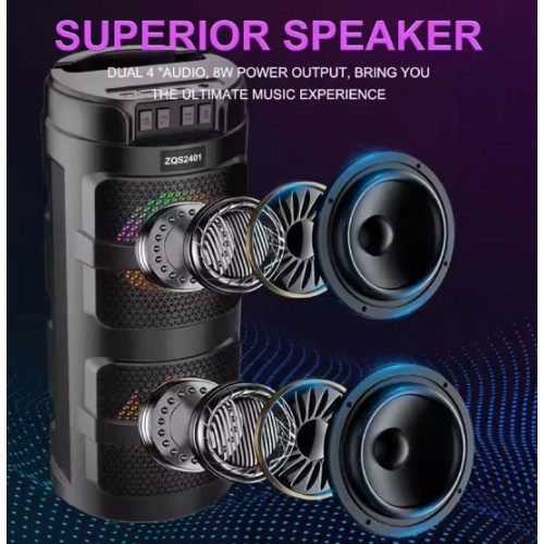 Портативна акумуляторна Bluetooth колонка Sing-E ZQS2401, 10 Вт, 2х4", висота 33 см