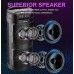 Портативна акумуляторна Bluetooth колонка Sing-E ZQS2401, 10 Вт, 2х4", висота 33 см