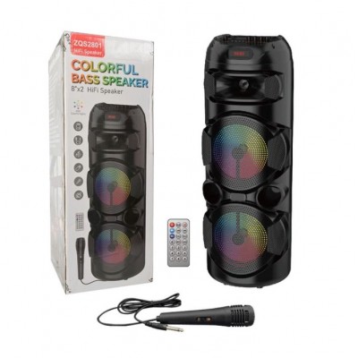 Портативна акумуляторна Bluetooth колонка Sing-E ZQS2801, 40 Вт, 2×8", висота 75 см, з 1 мікрофоном