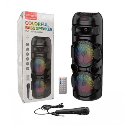 Портативна акумуляторна Bluetooth колонка Sing-E ZQS2801, 40 Вт, 2×8", висота 75 см, з 1 мікрофоном
