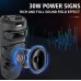 Портативна акумуляторна Bluetooth колонка Sing-E ZQS2801, 40 Вт, 2×8", висота 75 см, з 1 мікрофоном