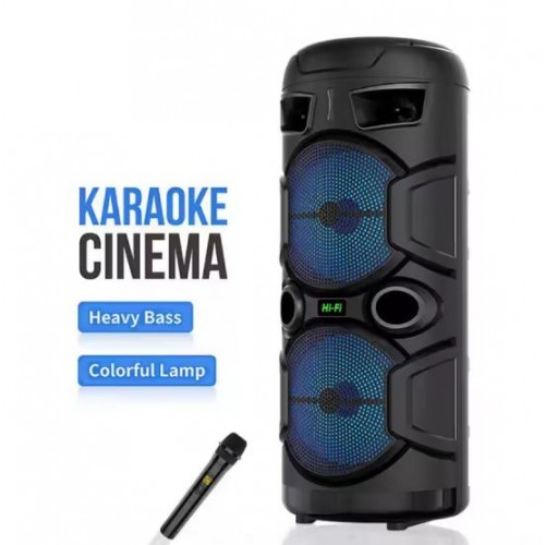 Портативна акумуляторна Bluetooth колонка Sing-E ZQS2806, 20 Вт, 2×8", висота 64 см, з 1 мікрофоном
