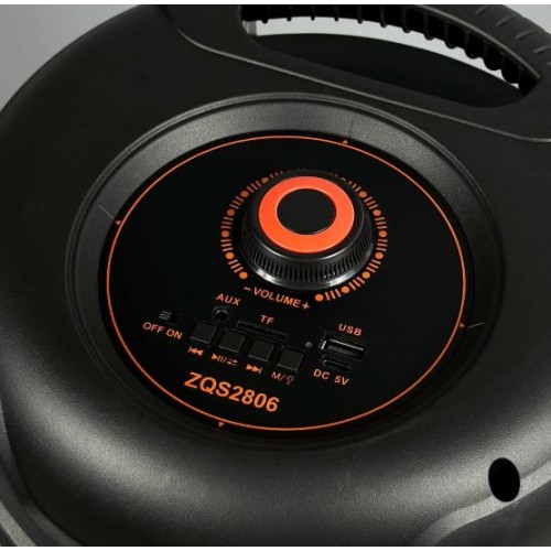 Портативна акумуляторна Bluetooth колонка Sing-E ZQS2806, 20 Вт, 2×8", висота 64 см, з 1 мікрофоном