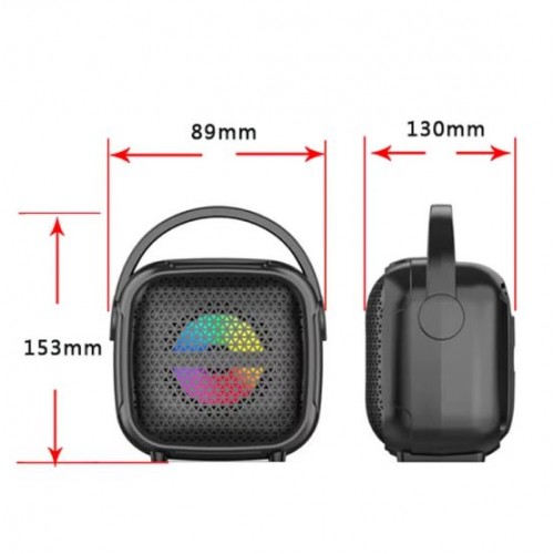 Портативна акумуляторна Bluetooth колонка Sing-E ZQS-W3101 Mini, 8 Вт, 1×3", висота 15 см, з мікрофоном
