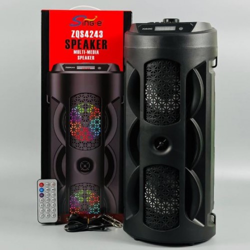Портативна акумуляторна Bluetooth колонка Sing-E ZQS4243, 16 Вт, 2х4", висота 40 см