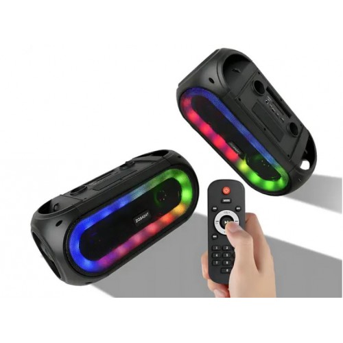 Портативна акумуляторна Bluetooth колонка Sing-E ZQS4247, 16 Вт, 2×4", висота 16 см, з 2 мікрофонами