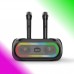 Портативна акумуляторна Bluetooth колонка Sing-E ZQS4247, 16 Вт, 2×4", висота 16 см, з 2 мікрофонами