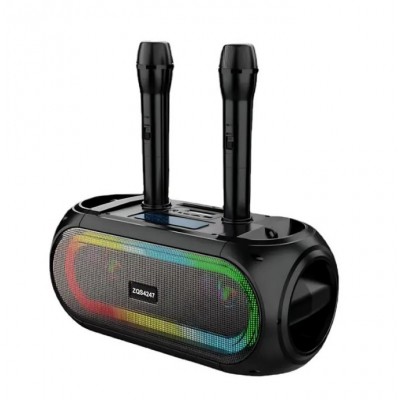 Портативна акумуляторна Bluetooth колонка Sing-E ZQS4247, 16 Вт, 2×4", висота 16 см, з 2 мікрофонами