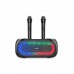 Портативна акумуляторна Bluetooth колонка Sing-E ZQS4247, 16 Вт, 2×4", висота 16 см, з 2 мікрофонами