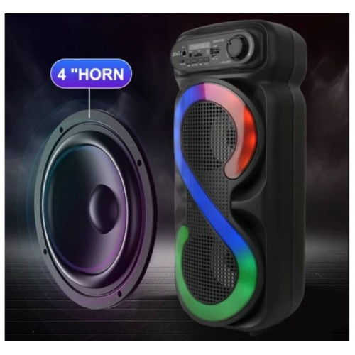Портативна акумуляторна Bluetooth колонка Sing-E ZQS4270M, 16 Вт, 2×4", висота 41 см, з 1 мікрофоном