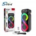 Портативна акумуляторна Bluetooth колонка Sing-E ZQS4270M, 16 Вт, 2×4", висота 41 см, з 1 мікрофоном