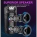 Портативна акумуляторна Bluetooth колонка із сонячною панеллю Sing-E ZQS4275, 16 Вт, 2х4", висота 33 см