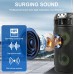 Портативна акумуляторна Bluetooth колонка із сонячною панеллю Sing-E ZQS4275, 16 Вт, 2х4", висота 33 см