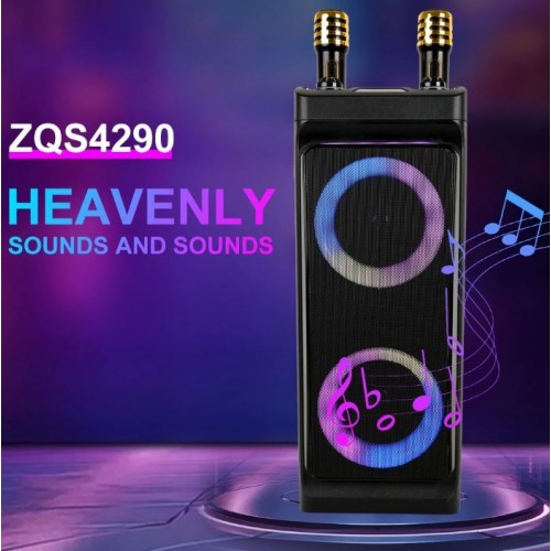 Портативна акумуляторна Bluetooth колонка Sing-E ZQS4290, 50 Вт, 2×4", висота 50 см, з 2 мікрофонами