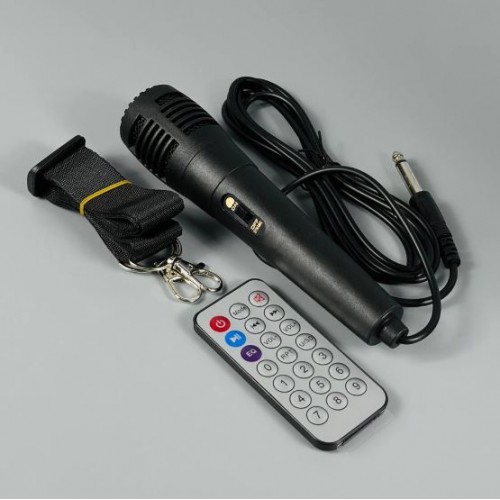 Портативна акумуляторна Bluetooth колонка Sing-E ZQS4303, 15 Вт, 3×4", висота 40 см, з 1 мікрофоном