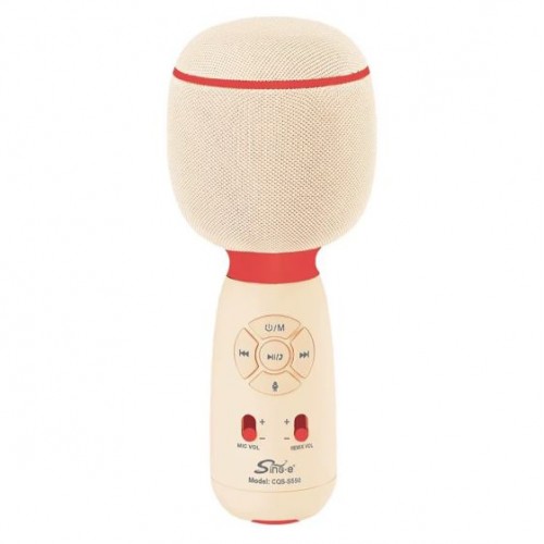 Портативна акумуляторна Bluetooth мікрофон-колонка Sing-E CQS-S550, 10 Вт, 1х2", висота 20 см