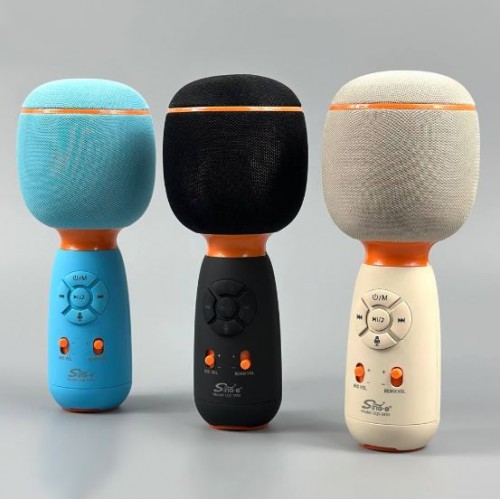 Портативна акумуляторна Bluetooth мікрофон-колонка Sing-E CQS-S550, 10 Вт, 1х2", висота 20 см