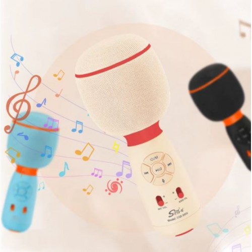 Портативна акумуляторна Bluetooth мікрофон-колонка Sing-E CQS-S550, 10 Вт, 1х2", висота 20 см