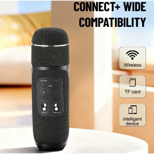 Портативна акумуляторна Bluetooth мікрофон-колонка Sing-E CQS-S551, 10 Вт, 1х1.5", висота 15 см
