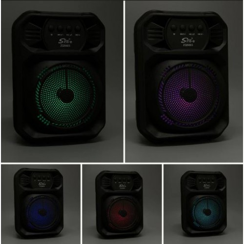 Портативна акумуляторна Bluetooth колонка Sing-E ZQS603, 10 Вт, 1×6.5", висота 27 см, з мікрофоном