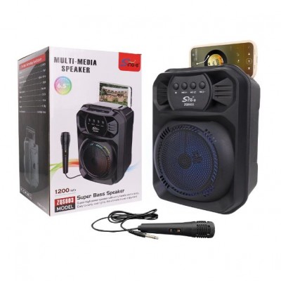Портативна акумуляторна Bluetooth колонка Sing-E ZQS603, 10 Вт, 1×6.5", висота 27 см, з мікрофоном