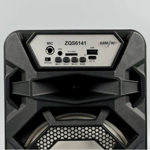 Портативна акумуляторна Bluetooth колонка Sing-E ZQS6141, 15 Вт, 1×6.5", висота 28 см, з мікрофоном