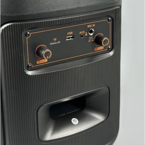 Портативна акумуляторна Bluetooth колонка Sing-E ZQS6170, 40 Вт, 1×6.5", висота 33 см, з мікрофоном