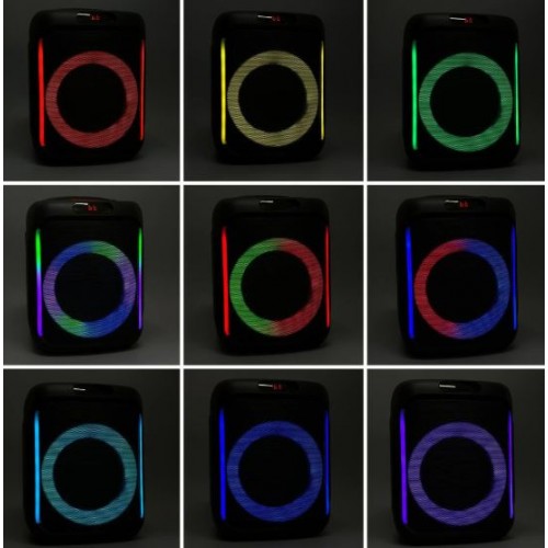 Портативна акумуляторна Bluetooth колонка Sing-E ZQS6170, 40 Вт, 1×6.5", висота 33 см, з мікрофоном