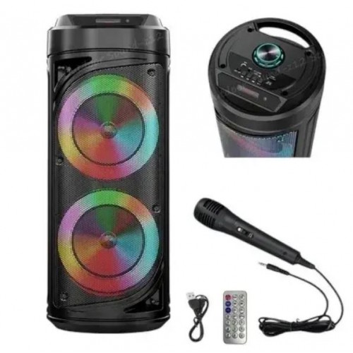 Портативна акумуляторна Bluetooth колонка Sing-E ZQS6212, 20 Вт, 2×6.5", висота 51 см, з 1 мікрофоном