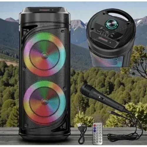 Портативна акумуляторна Bluetooth колонка Sing-E ZQS6212, 20 Вт, 2×6.5", висота 51 см, з 1 мікрофоном