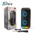 Портативна акумуляторна Bluetooth колонка Sing-E ZQS6227, 20 Вт, 2×6", висота 48 см, з 1 мікрофоном