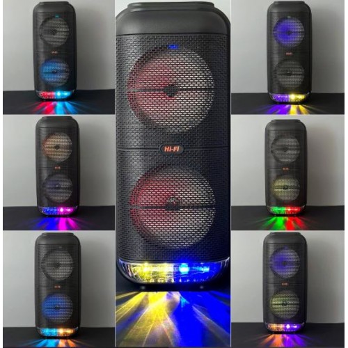 Портативна акумуляторна Bluetooth колонка Sing-E ZQS6227, 20 Вт, 2×6", висота 48 см, з 1 мікрофоном