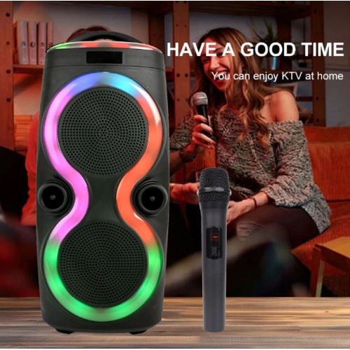 Портативна акумуляторна Bluetooth колонка Sing-E ZQS6236, 30 Вт, 2×6.5", висота 57 см, з 1 мікрофоном