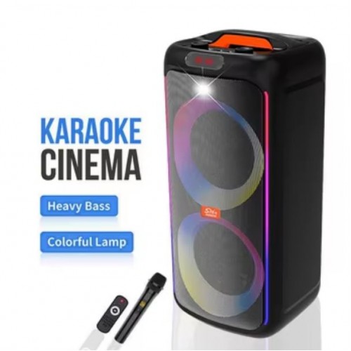 Портативна акумуляторна Bluetooth колонка Sing-E ZQS6238, 40 Вт, 2×6.5", висота 54 см, з 1 мікрофоном
